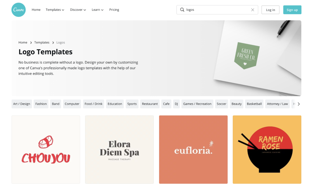 cara membuat logo pada aplikasi canva