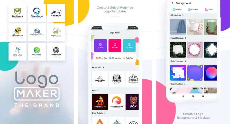membuat logo di android menggunakan logo maker mobi app