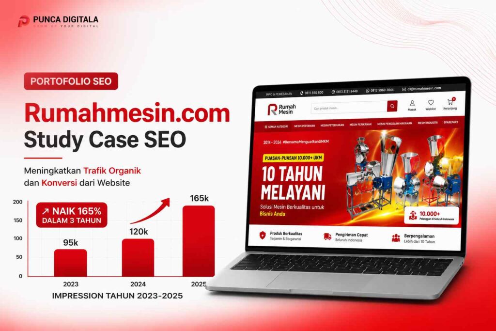 Portofolio seo rumahmesin.com